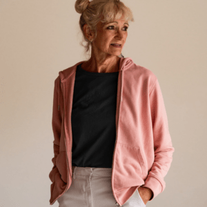 La polyvalente zippée Pink White