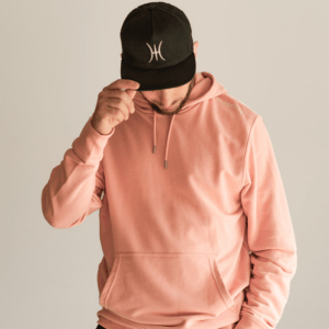 L'officiel hoodie coton pink
